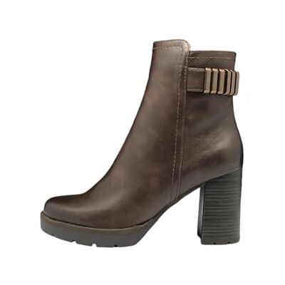 2-25415-43 MARCO TOZZI Damskie botki Zip+Slip , Mocca, 40 EU 2-25415-43 MARCO TOZZI Damskie botki Zip+Slip , Mocca, 40 EU
