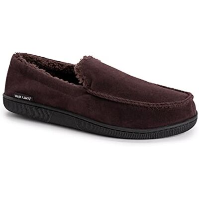 0015005200-M-200-MEDIUM 10-11 M US MUK LUKS Męskie pantofle z imitacji zamszu mokasyny, Brązowy 42/44 EU 0015005200-M-200-MEDIUM 10-11 M US MUK LUKS Męskie pantofle z imitacji zamszu mokasyny, Brązowy 42/44 EU