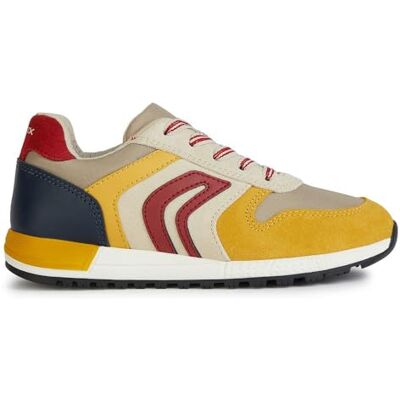 J459EB022FU Geox J ALBEN Boy B Sneakers, beżowe/żółte, 28 EU, beżowy żółty, 28 EU J459EB022FU Geox J ALBEN Boy B Sneakers, beżowe/żółte, 28 EU, beżowy żółty, 28 EU