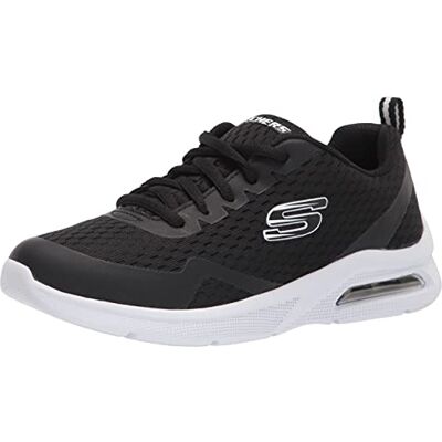 403774L Skechers MICROSPEC MAX Sneaker, Czarna tkanina czarno-białe wykończenie, 13.5 UK Child 403774L Skechers MICROSPEC MAX Sneaker, Czarna tkanina czarno-białe wykończenie, 13.5 UK Child