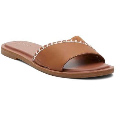 10020819 TOMS Damskie sandały SheaSlide, Brązowa skóra zamsz, 38.5 EU 10020819 TOMS Damskie sandały SheaSlide, Brązowa skóra zamsz, 38.5 EU