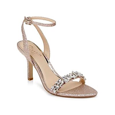 JW3909-957 Jewel Badgley Mischka Damskie sandały na obcasie Ojai, Różowe złoto 36.5 EU JW3909-957 Jewel Badgley Mischka Damskie sandały na obcasie Ojai, Różowe złoto 36.5 EU