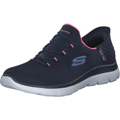 150123 Skechers Kobiety Summits Diamond Dream Trampki, Navy Mesh/Pink Trim, 37.5 EU 150123 Skechers Kobiety Summits Diamond Dream Trampki, Navy Mesh/Pink Trim, 37.5 EU