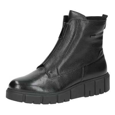 9-25352-43 CAPRICE Buty damskie Boot Flat półdługie kozaki, Czarna papka, 41 EU 9-25352-43 CAPRICE Buty damskie Boot Flat półdługie kozaki, Czarna papka, 41 EU