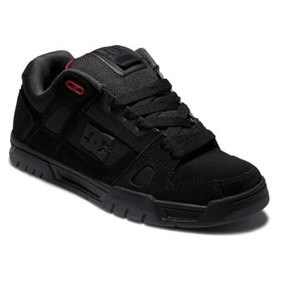 320188-byr DC Shoes Stag skórzane buty męskie 320188, Black Grey Red, 47 EU 320188-byr DC Shoes Stag skórzane buty męskie 320188, Black Grey Red, 47 EU
