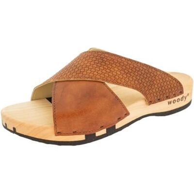 23220 Woody Mila damskie buty drewniane, brązowy szafran, 36 EU, Saforbraun, 36 EU 23220 Woody Mila damskie buty drewniane, brązowy szafran, 36 EU, Saforbraun, 36 EU