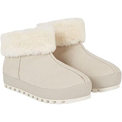 YW0YW01248 Calvin Klein Damskie kapcie domowe Anke Wn Wl, Skorupka kremowa biel, 39 EU YW0YW01248 Calvin Klein Damskie kapcie domowe Anke Wn Wl, Skorupka kremowa biel, 39 EU