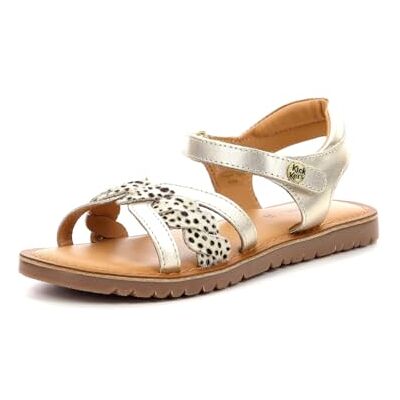 694798-30-151 KICKERS Dziewczyna Betty Sandały, Złoty kucyk, 32 EU 694798-30-151 KICKERS Dziewczyna Betty Sandały, Złoty kucyk, 32 EU