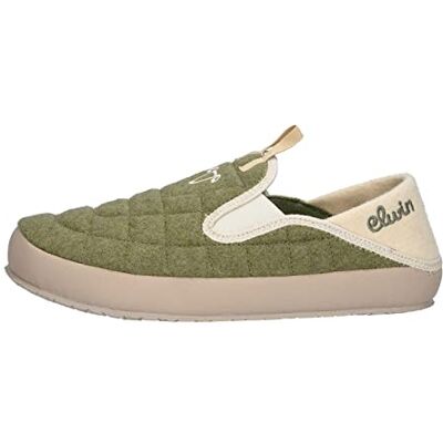 747-A9391-5969-7021 Elwin Shoes Damskie kapcie Merlin, zielone/Offwhite, 38 EU, Green Offwhite, 38 EU 747-A9391-5969-7021 Elwin Shoes Damskie kapcie Merlin, zielone/Offwhite, 38 EU, Green Offwhite, 38 EU