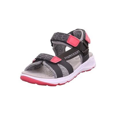 1000580 Superfit Sandały dziewczęce Criss Cross, szary Szary różowy 2000-28 EU 1000580 Superfit Sandały dziewczęce Criss Cross, szary Szary różowy 2000-28 EU