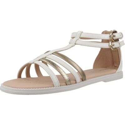 J7235D004AJ Geox Dziewczyna Sandały Karly Girl, Biała platyna, 29 EU J7235D004AJ Geox Dziewczyna Sandały Karly Girl, Biała platyna, 29 EU