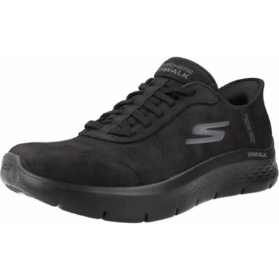124837 Skechers Damen Go Walk Flex Sunset Rose Hands Free Slip-insSneaker, Czarne wykończenie tekstylne, 37.5 EU 124837 Skechers Damen Go Walk Flex Sunset Rose Hands Free Slip-insSneaker, Czarne wykończenie tekstylne, 37.5 EU