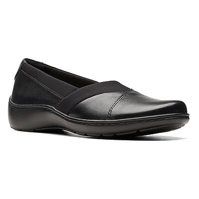 26174186 Clarks Damskie klapki Cora Charm, czarna skóra, 38.5 EU 26174186 Clarks Damskie klapki Cora Charm, czarna skóra, 38.5 EU