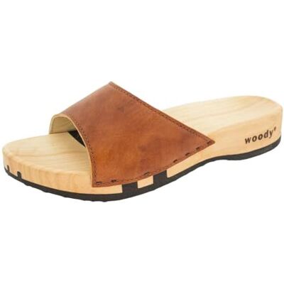 6051 Woody Damskie buty drewniane Heidi, brązowy szafran, 40 EU, Saforbraun, 40 EU 6051 Woody Damskie buty drewniane Heidi, brązowy szafran, 40 EU, Saforbraun, 40 EU