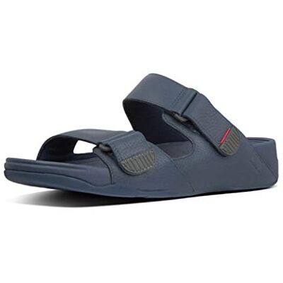 L05-399 Fitflop Męskie sandały ze skóry Goghh Moc Slide, Midnight Navy 38 EU L05-399 Fitflop Męskie sandały ze skóry Goghh Moc Slide, Midnight Navy 38 EU
