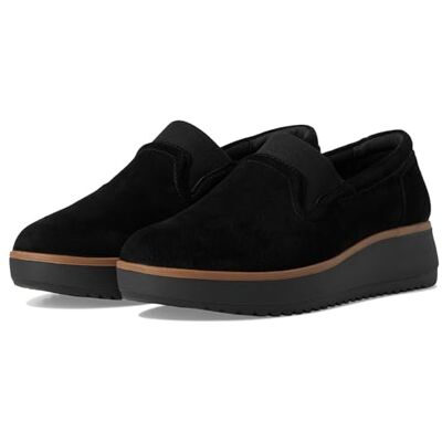 26180118 Clarks Women's Zylah Sky Loafer, Black Suede, 6 26180118 Clarks Women's Zylah Sky Loafer, Black Suede, 6