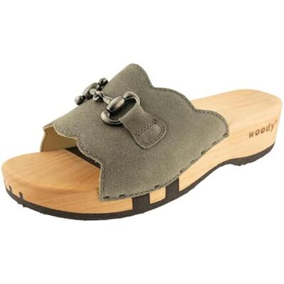 307 Woody Damskie buty drewniane Annika, szare, 37 EU, szary piasek, 37 eu 307 Woody Damskie buty drewniane Annika, szare, 37 EU, szary piasek, 37 eu
