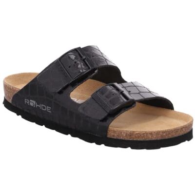 5656 Rohde Damskie klapki buty klamry chodaki Alba , 90 czarny, 43 EU 5656 Rohde Damskie klapki buty klamry chodaki Alba , 90 czarny, 43 EU