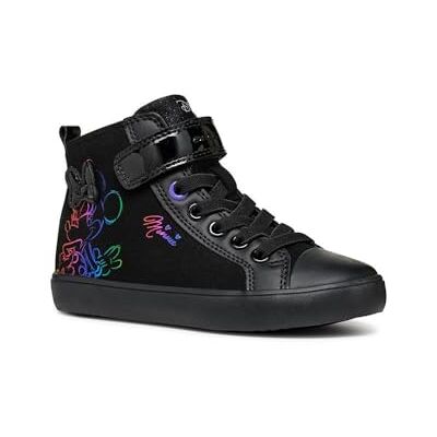 J464NE0AU02 Geox J Gisli Girl E, Trampki Dziewczyny, czarny, 33 EU J464NE0AU02 Geox J Gisli Girl E, Trampki Dziewczyny, czarny, 33 EU