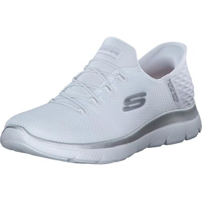 150123 Skechers Kobiety Summits Diamond Dream Trampki, White Mesh/Silver Trim, 36.5 EU 150123 Skechers Kobiety Summits Diamond Dream Trampki, White Mesh/Silver Trim, 36.5 EU