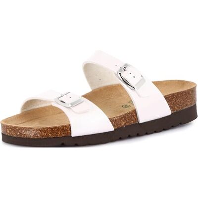 CB2434-11-HOLA-PERLA Grunland Hola CB2434 Platyna Złote Kapcie Damskie Birk Anatomiczne Miękkie Klamry, Perła, 37 EU CB2434-11-HOLA-PERLA Grunland Hola CB2434 Platyna Złote Kapcie Damskie Birk Anatomiczne Miękkie Klamry, Perła, 37 EU
