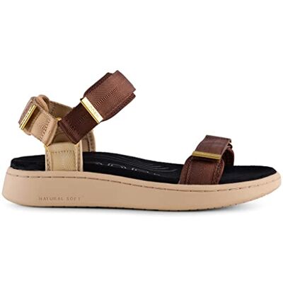 WL926811 Brown Multi 37 Woden sandały linia, 811 Brązowy Multi, 37 eu WL926811 Brown Multi 37 Woden sandały linia, 811 Brązowy Multi, 37 eu