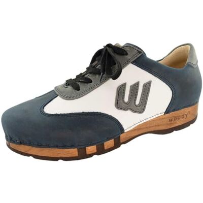20752 Woody Męskie buty drewniane Niki, niebiesko-szare, 48 EU, niebieski zielony, 48 EU 20752 Woody Męskie buty drewniane Niki, niebiesko-szare, 48 EU, niebieski zielony, 48 EU