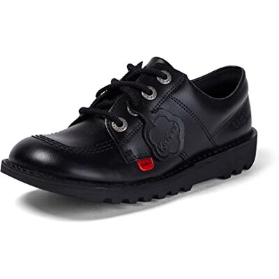 1KF0001003BTW_BLK Kickers Chłopięce buty szkolne Kick Lo Core ze skóry, czarny, 37 eu 1KF0001003BTW_BLK Kickers Chłopięce buty szkolne Kick Lo Core ze skóry, czarny, 37 eu