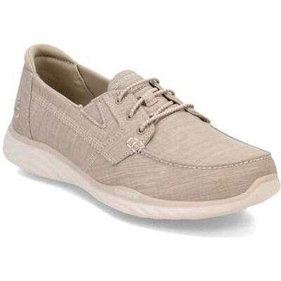 137080 Skechers Damskie buty idealne w podróży – buty żeglarskie na wybrzeżu, szarobrązowy, 37.5 EU 137080 Skechers Damskie buty idealne w podróży – buty żeglarskie na wybrzeżu, szarobrązowy, 37.5 EU