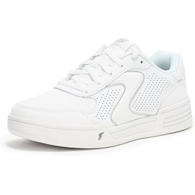 172106 Skechers Damskie buty Viper Court Classic Sneaker, biała skóra/tkanina/syntetyk, 4,5 UK, Biała skóra, tkanina syntetyczna, 37.5 EU 172106 Skechers Damskie buty Viper Court Classic Sneaker, biała skóra/tkanina/syntetyk, 4,5 UK, Biała skóra, tkanina syntetyczna, 37.5 EU