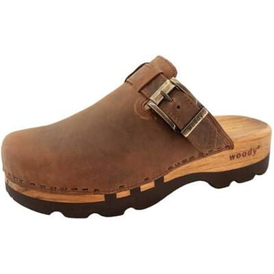 6911 Woody Męskie buty drewniane Lukas, brązowe, 48 EU, brązowy, 48 EU 6911 Woody Męskie buty drewniane Lukas, brązowe, 48 EU, brązowy, 48 EU