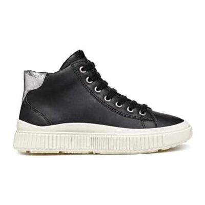 J46M3F000BC Geox J Laquinny Girl F, Trampki Dziewczyny, czarny, 36 EU J46M3F000BC Geox J Laquinny Girl F, Trampki Dziewczyny, czarny, 36 EU