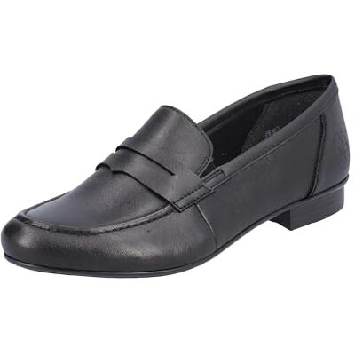 51954-01 Rieker Loafer damskie 51954, czarny, 36 EU 51954-01 Rieker Loafer damskie 51954, czarny, 36 EU