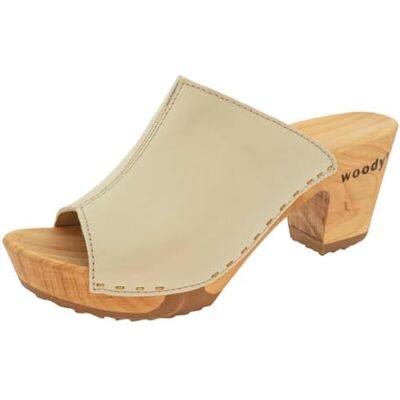12234 Woody Damskie buty drewniane Elly, kremowe, rozmiar 38 EU, kremowy, 38 EU 12234 Woody Damskie buty drewniane Elly, kremowe, rozmiar 38 EU, kremowy, 38 EU