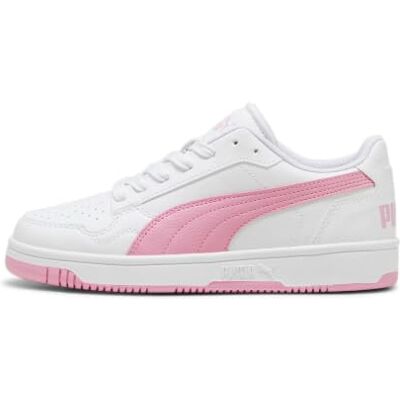 398993 PUMA Unisex dziecięce trampki Reb-l Jr, Puma White Mauved Out Magenta Gleam, 4.5 UK 398993 PUMA Unisex dziecięce trampki Reb-l Jr, Puma White Mauved Out Magenta Gleam, 4.5 UK