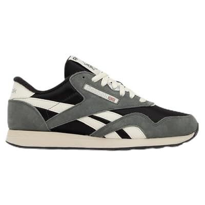 100242166 Reebok Męskie klasyczne nylonowe sneakersy, sprane Black/Dark Fog/Chalk, 38,5 EU, Washed Black Dark Fog Chalk, 38.5 EU 100242166 Reebok Męskie klasyczne nylonowe sneakersy, sprane Black/Dark Fog/Chalk, 38,5 EU, Washed Black Dark Fog Chalk, 38.5 EU