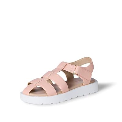 AEGL72704_Pink Faux Leather Amazon Essentials Dziewczęce Aegl72704Zamknięte Toe Sandały Rybaka, Różowa sztuczna skóra, 3 US Little Kid AEGL72704_Pink Faux Leather Amazon Essentials Dziewczęce Aegl72704Zamknięte Toe Sandały Rybaka, Różowa sztuczna skóra, 3 US Little Kid