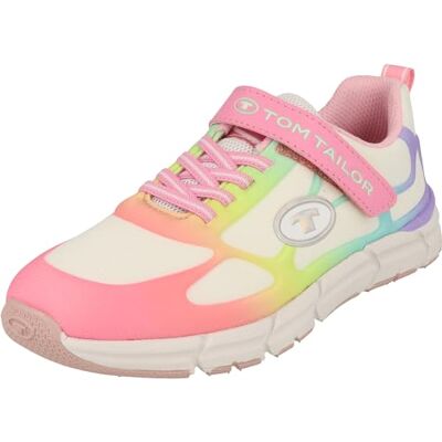 6370250012 TOM TAILOR Sneakers, White-Rose-Multi, 35 EU, Biała róża Multi, 35 EU 6370250012 TOM TAILOR Sneakers, White-Rose-Multi, 35 EU, Biała róża Multi, 35 EU