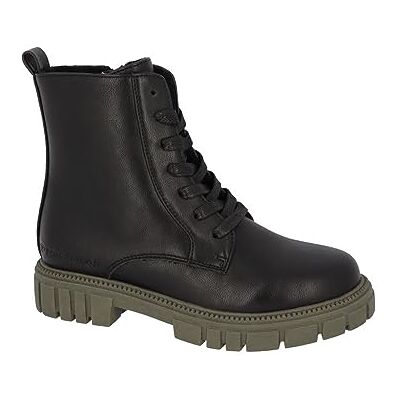 6370400001 Tom Tailor Kids Dziewczęce modne kozaki, Black khaki., 35 EU 6370400001 Tom Tailor Kids Dziewczęce modne kozaki, Black khaki., 35 EU