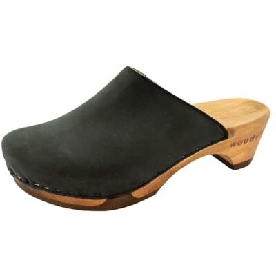 8418 Woody Katharina damskie buty drewniane, czarne, rozmiar 38 EU, czarny, 38 EU 8418 Woody Katharina damskie buty drewniane, czarne, rozmiar 38 EU, czarny, 38 EU