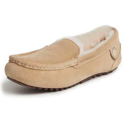 75095-00233 Dearfoams Fireside wodoodporny Mel Shearling mokasyny kapcie damskie, Piasek, 42 EU 75095-00233 Dearfoams Fireside wodoodporny Mel Shearling mokasyny kapcie damskie, Piasek, 42 EU