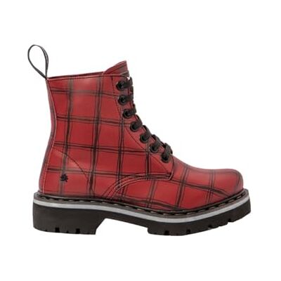 1166 ART Unisex Navy Oxford Boot, Red Tartan, 7 UK, Czerwony tartan, 6.5 UK Men/ 7 UK Women 1166 ART Unisex Navy Oxford Boot, Red Tartan, 7 UK, Czerwony tartan, 6.5 UK Men/ 7 UK Women