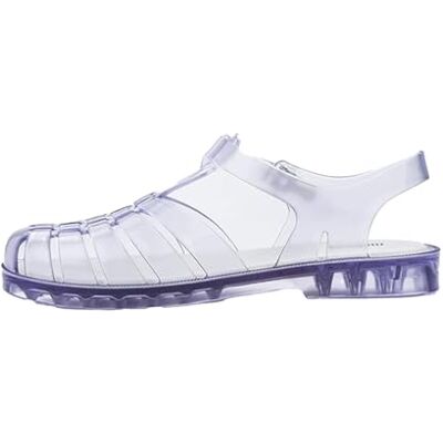 32408_Glass_6.5 UK melissa Possession Ad Płaskie Sandały Damskie, Czysty, 39 EU 32408_Glass_6.5 UK melissa Possession Ad Płaskie Sandały Damskie, Czysty, 39 EU