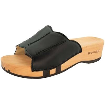303 Woody Damskie buty drewniane Anna, czarne, rozmiar 39 EU, czarny, 39 eu 303 Woody Damskie buty drewniane Anna, czarne, rozmiar 39 EU, czarny, 39 eu