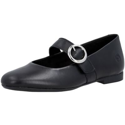 D0K12-02 Rieker Damskie baleriny D0K12, czarne, 38 EU D0K12-02 Rieker Damskie baleriny D0K12, czarne, 38 EU