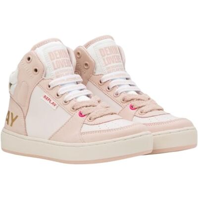 GBZ19 .000.C0054S Replay Chłopięce dziewczynki Cobra 15 Sneakers, 3095 LT PINK White Gold, 31 EU, 3095 Lt Pink White Gold, 31 EU GBZ19 .000.C0054S Replay Chłopięce dziewczynki Cobra 15 Sneakers, 3095 LT PINK White Gold, 31 EU, 3095 Lt Pink White Gold, 31 EU