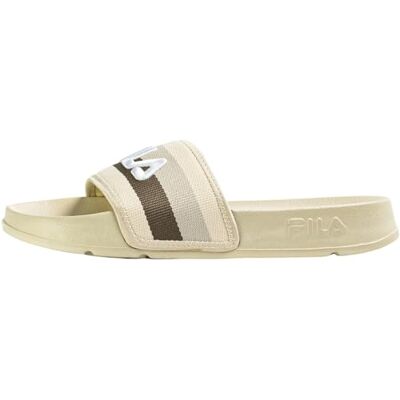 FFW0553 FILA Damskie kapcie Morro Bay Stripes Wmn Slide Sandal, Oyster Grey, 40 UK, Ostryga szara, 41 EU FFW0553 FILA Damskie kapcie Morro Bay Stripes Wmn Slide Sandal, Oyster Grey, 40 UK, Ostryga szara, 41 EU