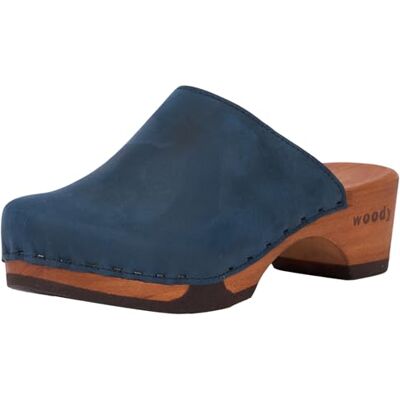 8418 Woody Katharina damskie buty drewniane, niebieskie, 41 EU, niebieski, 41 EU 8418 Woody Katharina damskie buty drewniane, niebieskie, 41 EU, niebieski, 41 EU