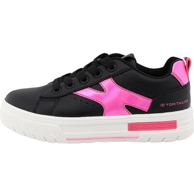 7470040004 TOM TAILOR Sneakers, czarno-różowe, 34 EU, czarny ró?, 34 EU 7470040004 TOM TAILOR Sneakers, czarno-różowe, 34 EU, czarny ró?, 34 EU