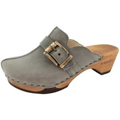 8414 Woody Damskie buty drewniane Florentina, szare, rozmiar 38 EU, szary, 38 EU 8414 Woody Damskie buty drewniane Florentina, szare, rozmiar 38 EU, szary, 38 EU